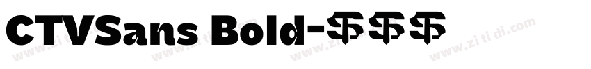 CTVSans Bold字体转换